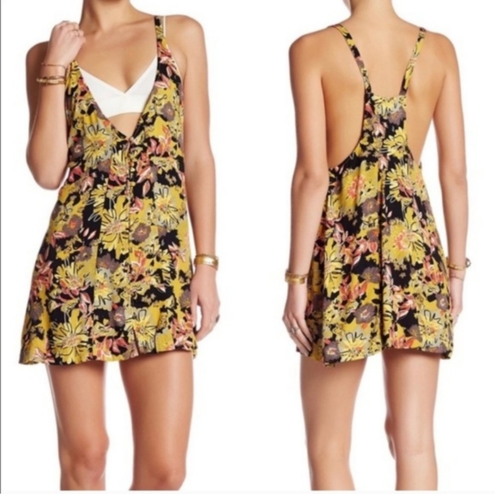 Free People Jump & Jive Floral Mini Dress